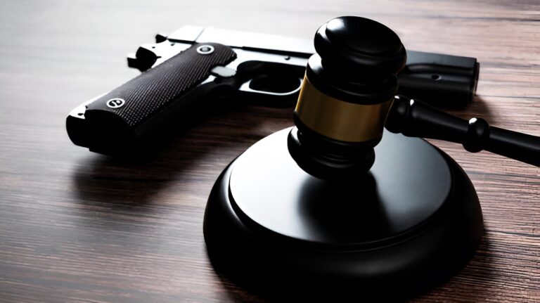 Firearm with a gavel